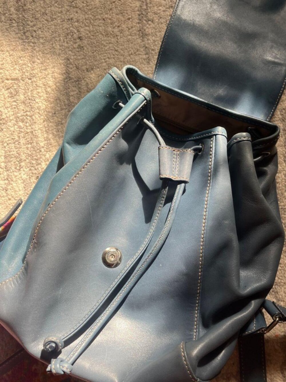 Coach Teal Mini Backpack Bag